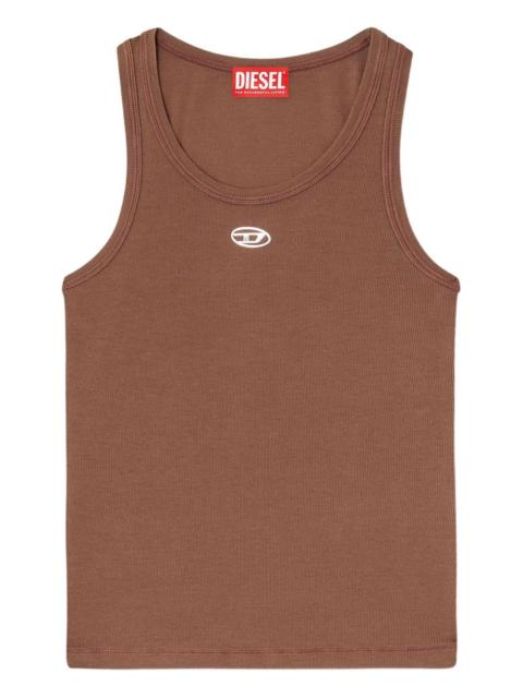 T-Anki logo-detail tank top