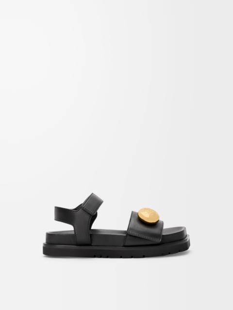 Pebble fussbett sandal in soft calfskin