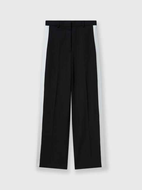 Low-Rise Stripe Straight-Leg Pants