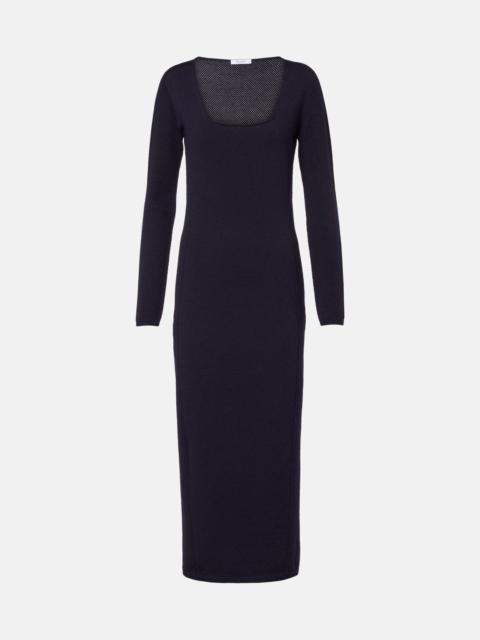 Sophia wool-blend midi dress