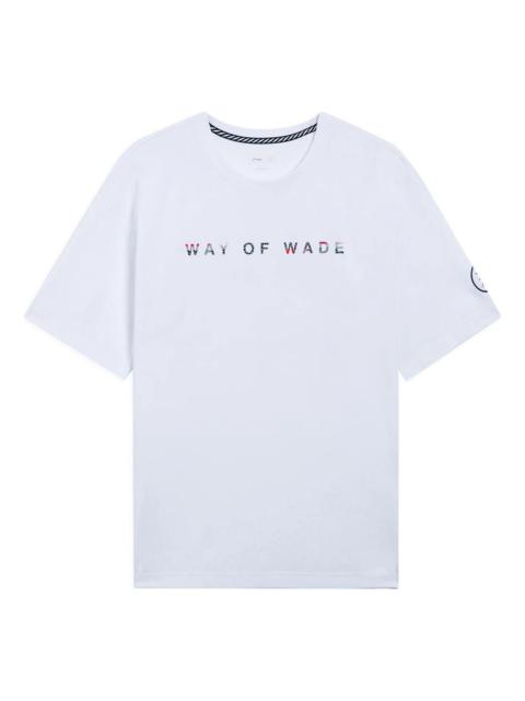 Li-Ning Way Of Wade Code Graphic T-shirt 'White' AHSS437-3