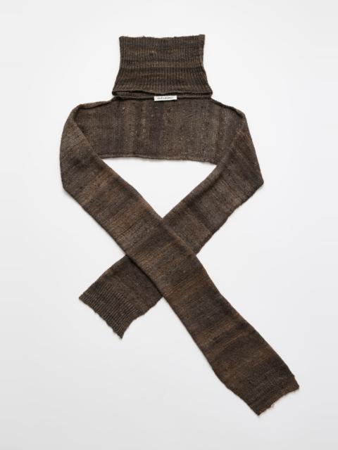 Mock Scarf Wathered Earth Handspun Silk