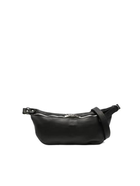 zip-up shoulder bag