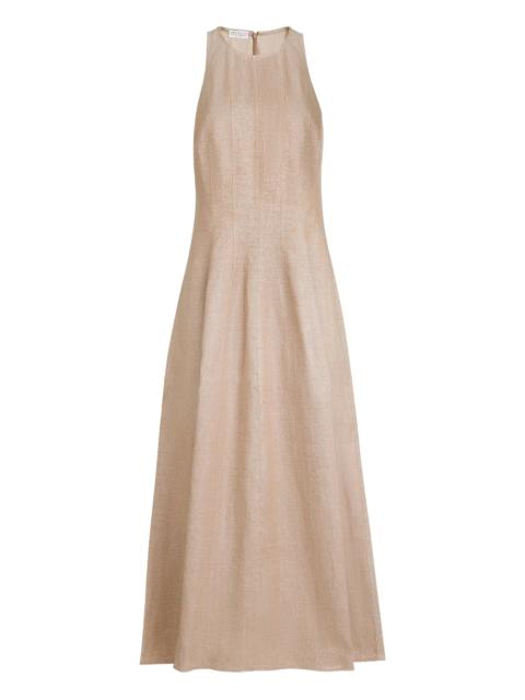 Brunello Cucinelli Sparkling-twill Maxi Dress