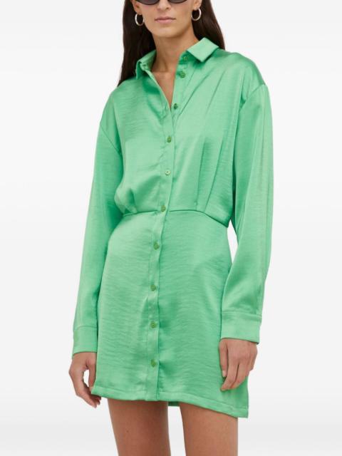 buttoned collared mini dress