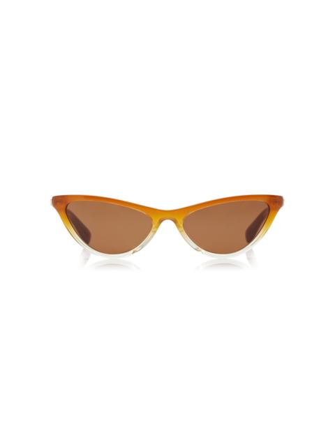 Cat-Eye Acetate Sunglasses brown