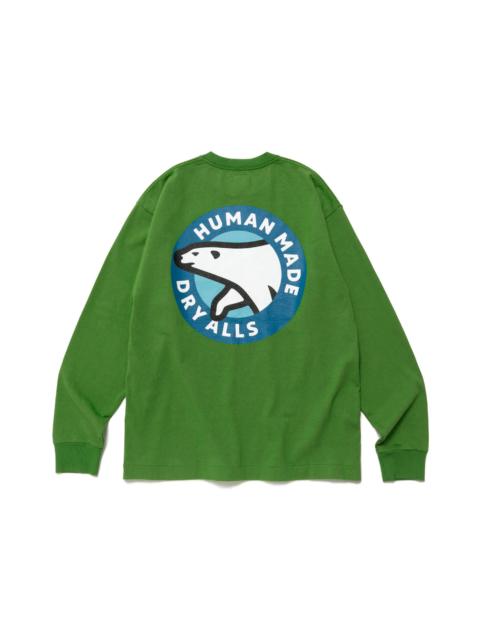 Human Made Polar Bear Graphic L/S Tee Green