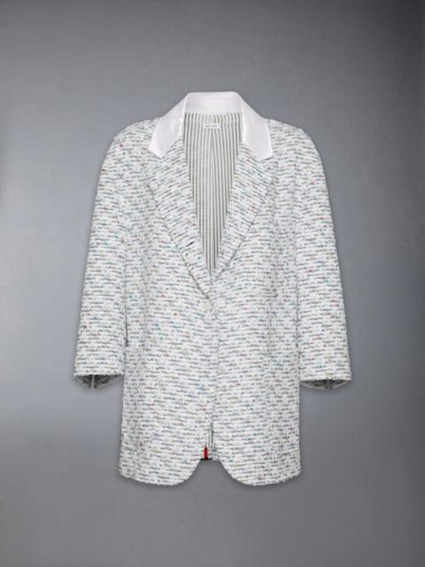 SEQUIN TWEED OVERCOAT