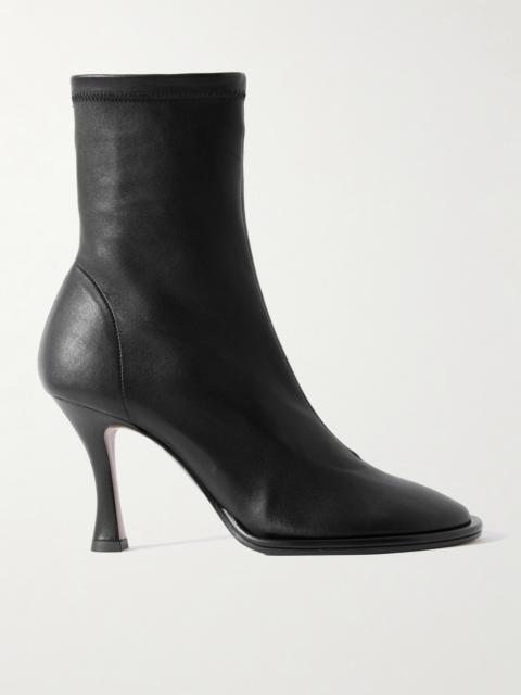 Lea Stretch-leather Ankle Boots