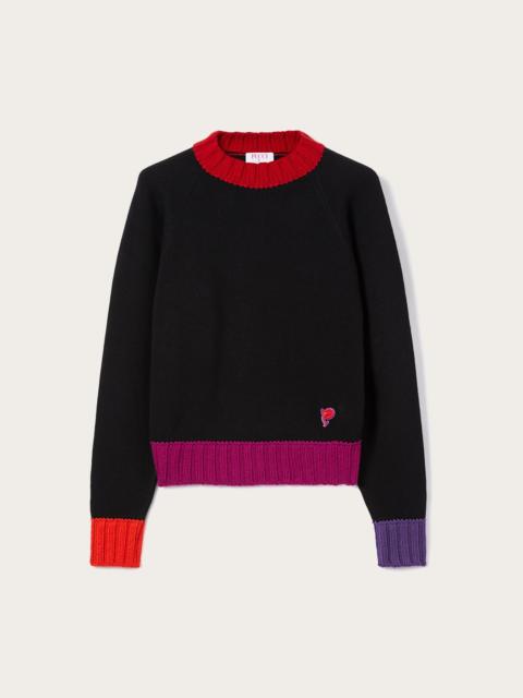 SWEATER WITH COLOR BLOCK DETAILS