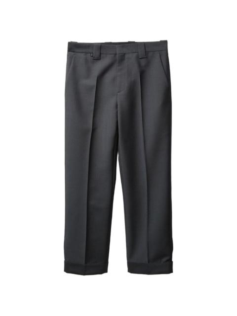 wool-mohair regular formal pants