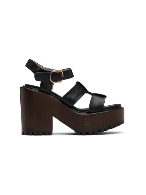 Black Hera Platform Sandals