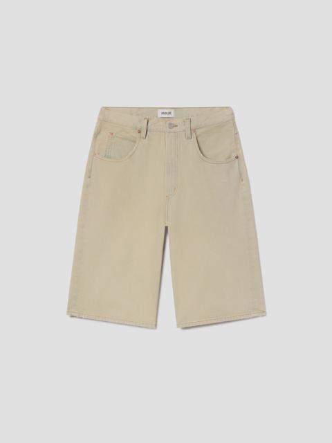 FUSION SKATER SHORT IN BURNISHED KHAKI