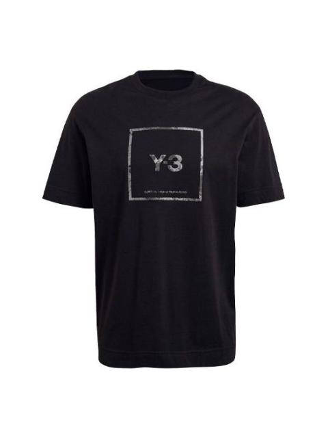Y-3 SS21 Reflective Square Logo Short Sleeve Unisex Black GV6060