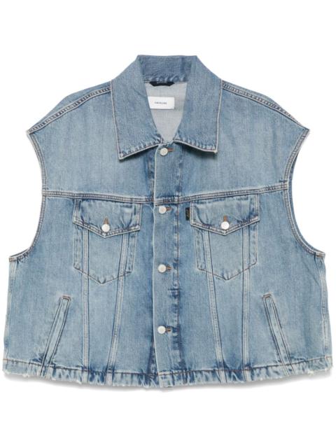 denim gilet