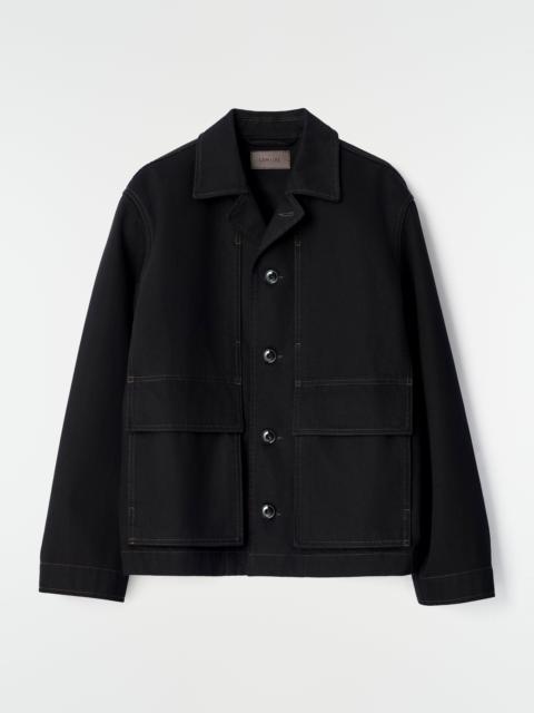 BOXY JACKET IN BLACK DENIM
