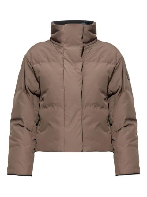 logo-patch puffer jacket