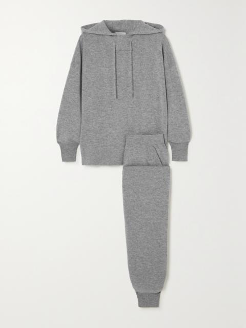 Cashmere Hoodie And Track Pants Set