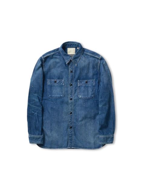4890HW-19 Denim Work Shirt HW Indigo Blue