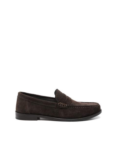suede loafers