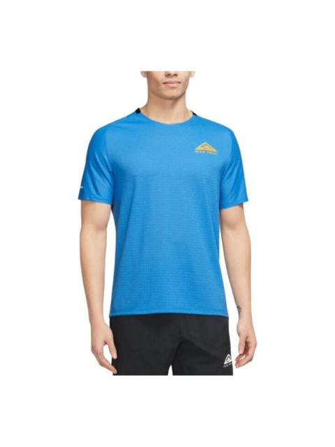 Nike Dri-FIT Trail Solar Chase Short-Sleeve Trail Running Top 'Blue' DV9306-435