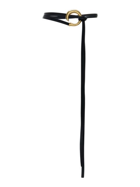 Sardine Leather Belt black