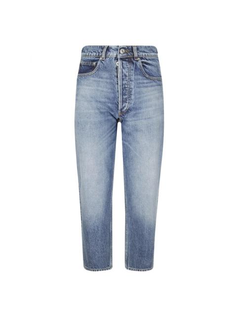 CROPPED STRAIGHT LEG JEANS WITH POCKETS