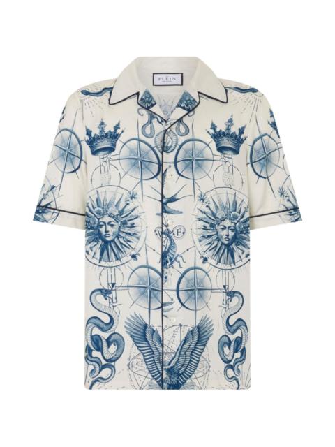 printed silk shirt