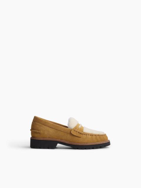 Corey Suede Shearling Loafers