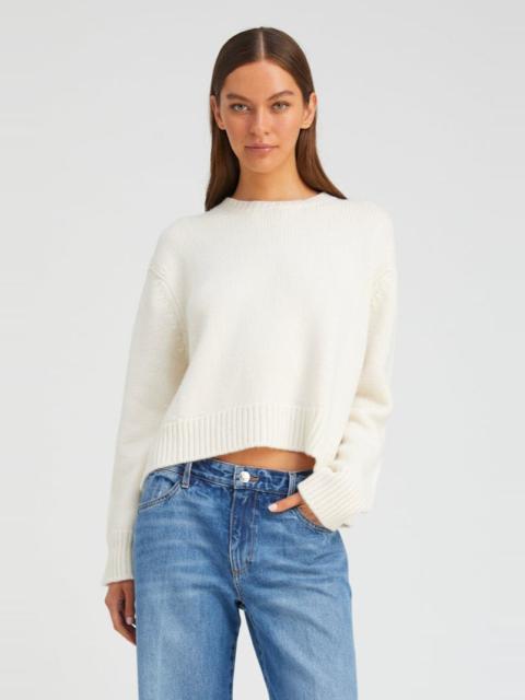 CHALK HEAVY CASHMERE SWEATER