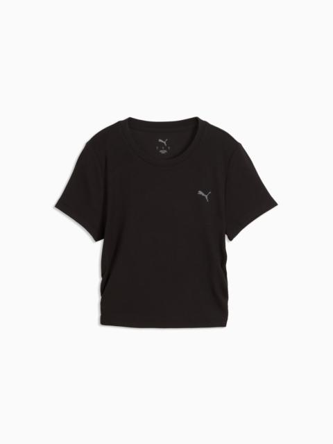 Cloudspun Ultra Soft Women's Ribbed Crop Training Tee