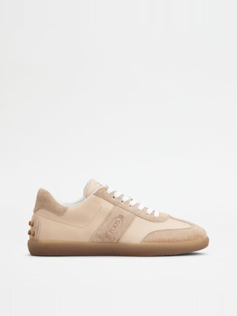 TOD'S TABS SNEAKERS IN LEATHER - PINK
