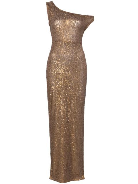 sequin-embellished gown