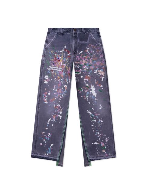 PAINTER'S HAND-BEADED DOUBLE-WIDE TROUSER - MULTI