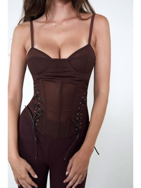 CHRISTINA CORSET - CHOCOLATE