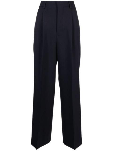 virgin wool tailored trousers