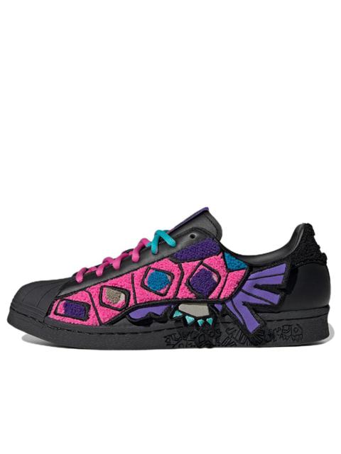adidas originals Superstar 80s x Han Meilin 'Black Purple Pink' ID4381