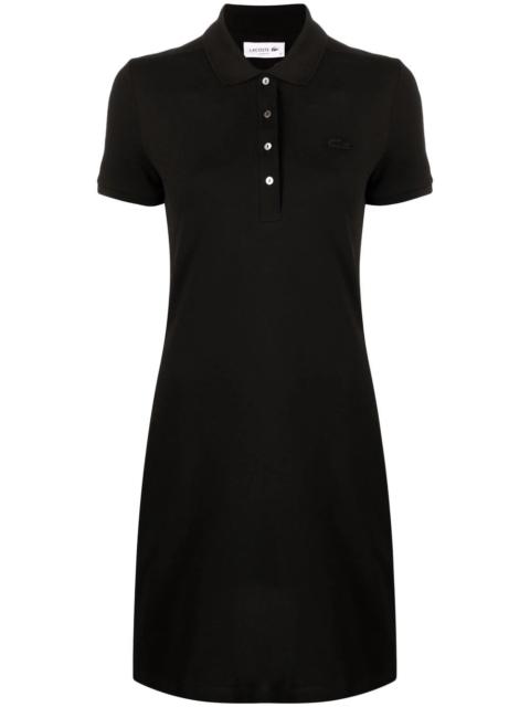logo-patch detail polo dress