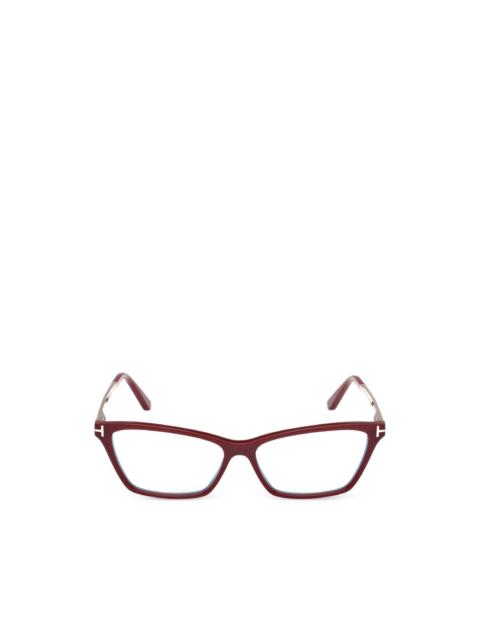 cat-eye frame glasses