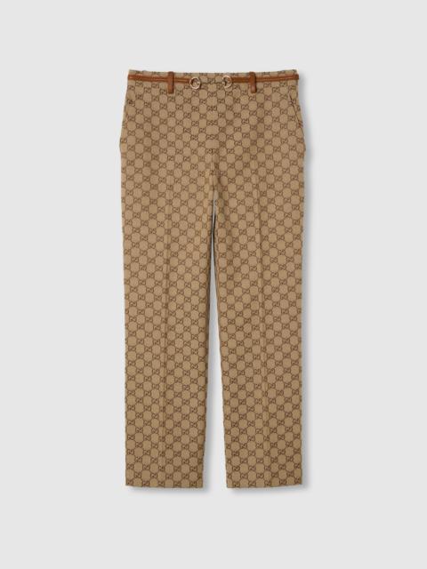 GG canvas pants with Horsebit