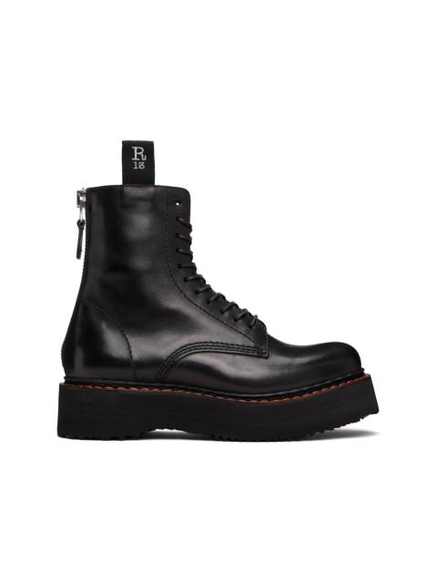 Black Single Stack Boots