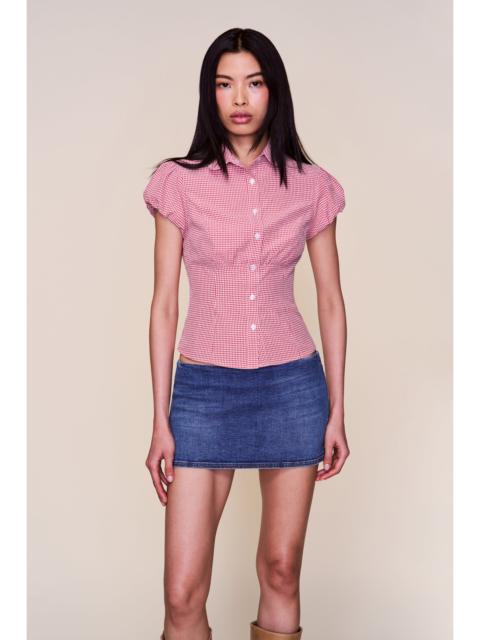 MICRO MINI DENIM SKIRT