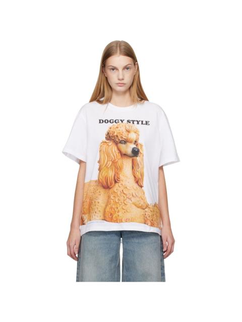White Jeff Koons Edition 'Doggy Style' T-shirt
