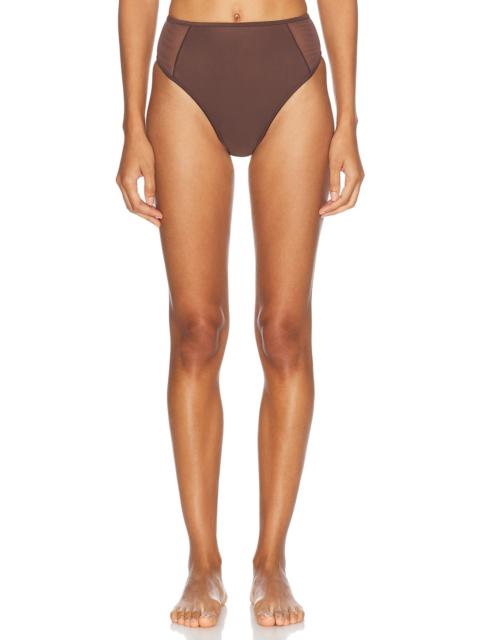 Dunes Splice High Cut Brief Bikini Bottom