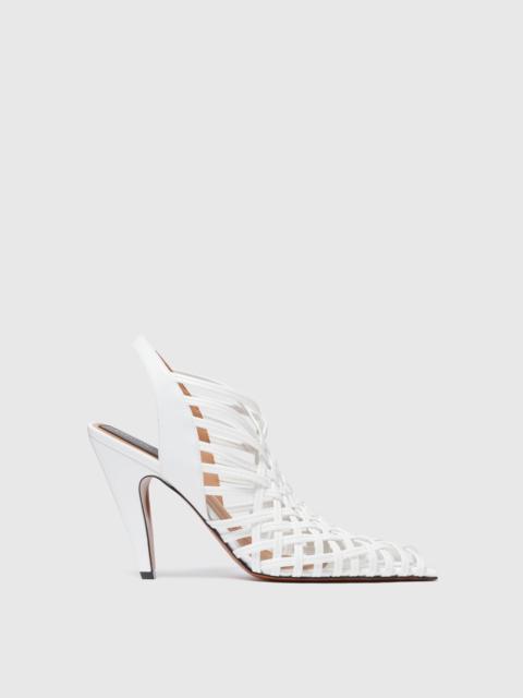 Stella Spur Woven Slingbacks