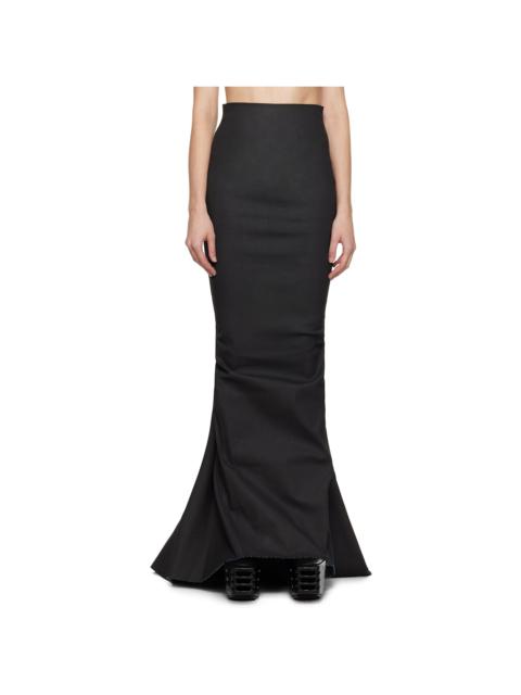 Black Porterville AL Pillar Denim Maxi Skirt