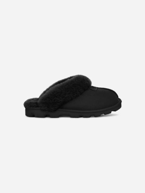 ® Women's Coquette Durable Sheepskin Slipper in Black/