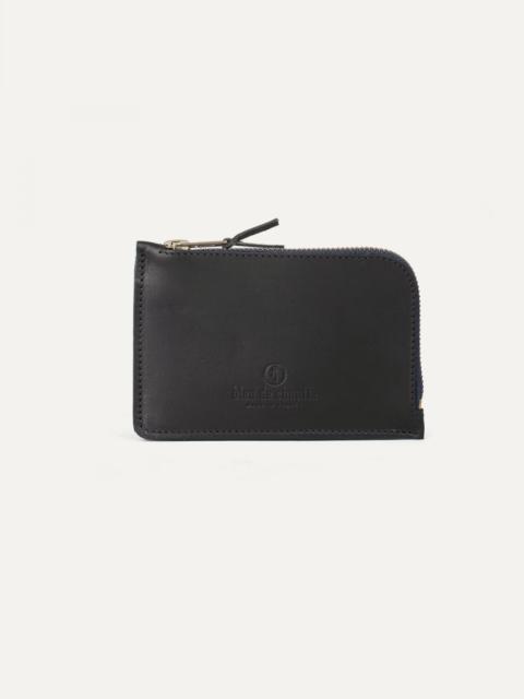 POGNON ZIPPERED PURSE  / L  -  BLACK