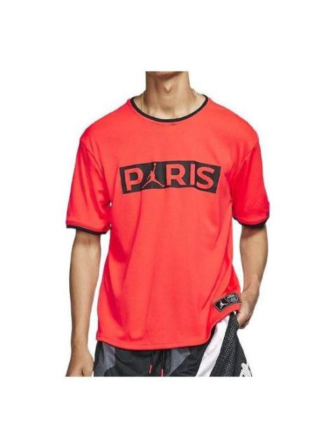 Air Jordan PSG T-shirt 'Orange red' BQ8359-612