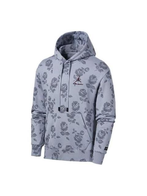90s-00'S Woolrich all-over print fleece jacket, made in USA, men's size L equivalent. unclear navy blue type Vintage Second Hand